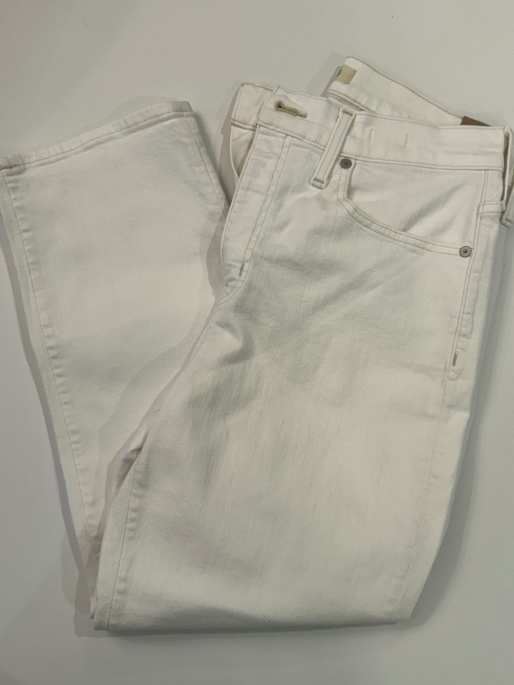 Madewell Off-White Classic Straight Jean, size 29P NWT